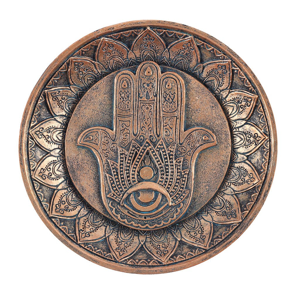 HAMSA HAND INCENSE HOLDER PLATE
