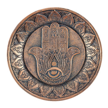 HAMSA HAND INCENSE HOLDER PLATE