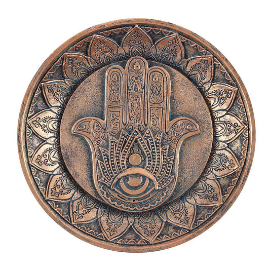 HAMSA HAND INCENSE HOLDER PLATE