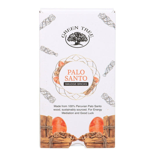 GREEN TREE PALO SANTO SMUDGE BRICKS WITH HOLDER