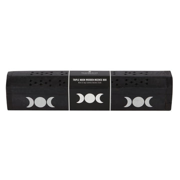 TRIPLE MOON WOODEN SAGE INCENSE BOX SET