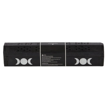 TRIPLE MOON WOODEN SAGE INCENSE BOX SET