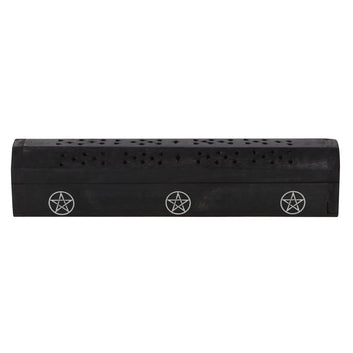 PENTAGRAM WOODEN BLACK PEPPER INCENSE BOX SET