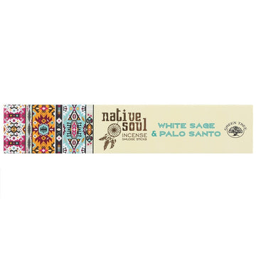 NATIVE SOUL WHITE SAGE & PALO SANTO INCENSE STICKS