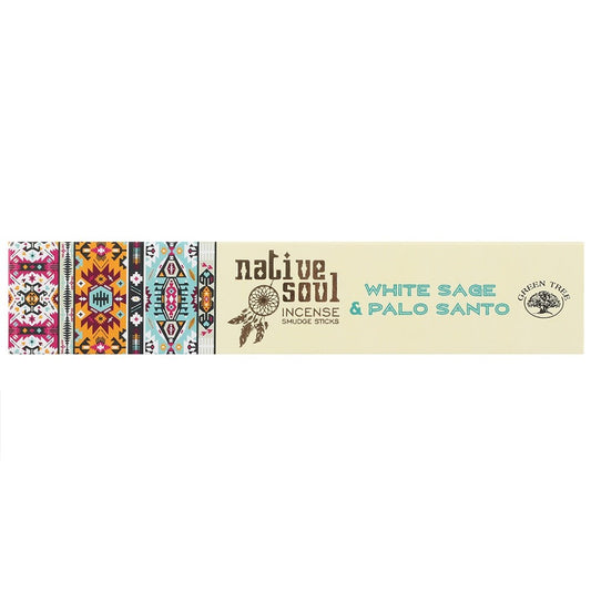 NATIVE SOUL WHITE SAGE & PALO SANTO INCENSE STICKS