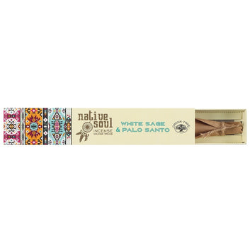 NATIVE SOUL WHITE SAGE & PALO SANTO INCENSE STICKS