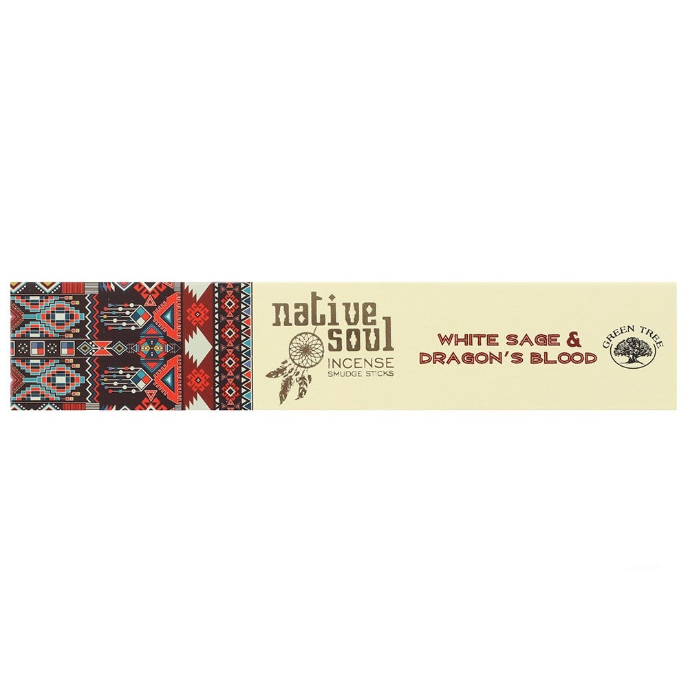 NATIVE SOUL WHITE SAGE & DRAGON'S BLOOD INCENSE STICKS