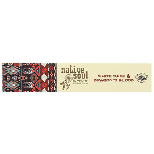 NATIVE SOUL WHITE SAGE & DRAGON'S BLOOD INCENSE STICKS