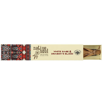 NATIVE SOUL WHITE SAGE & DRAGON'S BLOOD INCENSE STICKS