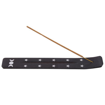 TRIPLE MOON WOODEN INCENSE ASH CATCHER