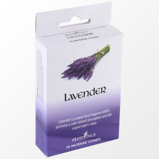 ELEMENTS LAVENDER INCENSE CONES