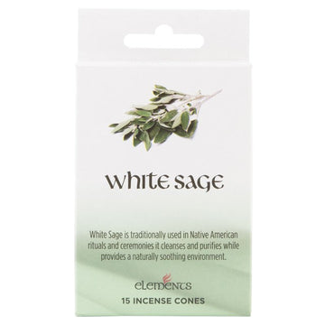 ELEMENTS WHITE SAGE INCENSE CONES