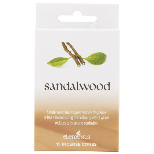 ELEMENTS SANDALWOOD INCENSE CONES