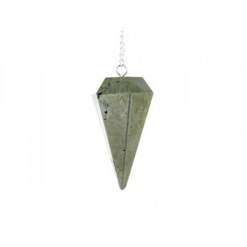 Pyrite Faceted Cone Pendulum
