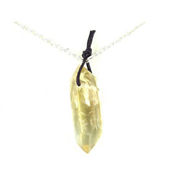 Citrine, Natural Double Terminated Point Pendant