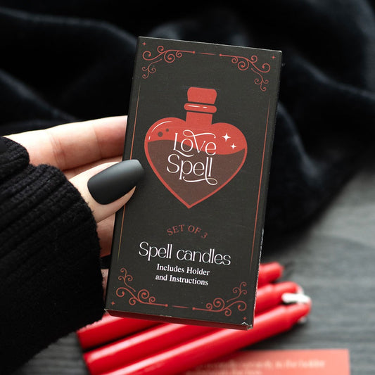 SET OF 3 LOVE SPELL CANDLES IN A BOX
