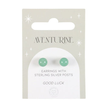 AVENTURINE SEMI PRECIOUS CRYSTAL EARRINGS