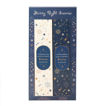 SET OF 2 STARRY NIGHT INCENSE STICK PACKS