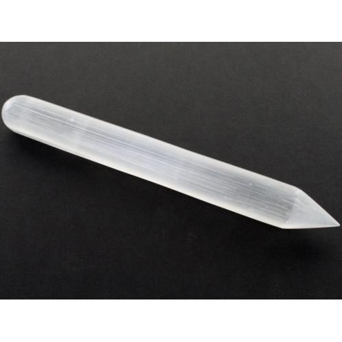 Selenite Point Wand Large