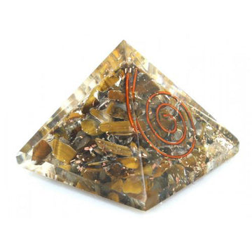 Tiger Eye Orgone Pyramid 40