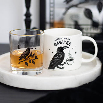 FRESH CUP OF CAWFEE RAVEN MUG