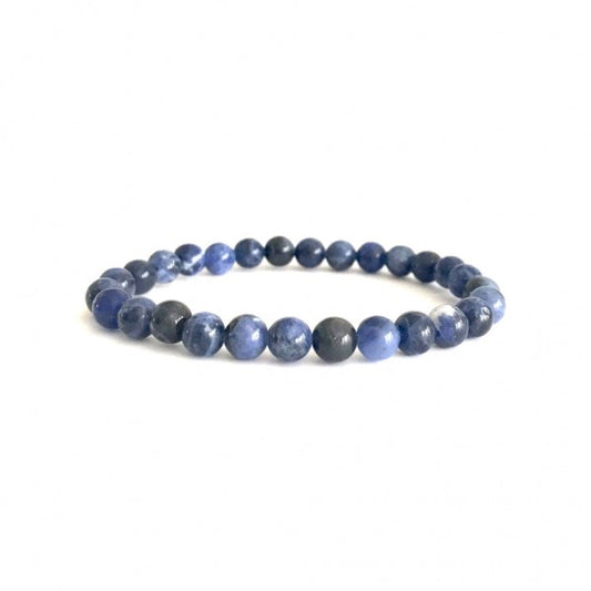 SODALITE 6MM GRADE (A) NATURAL ROUNDED BEADS