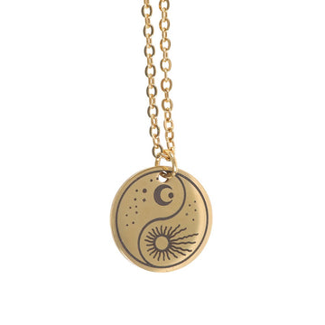 YIN YANG PENDANT NECKLACE