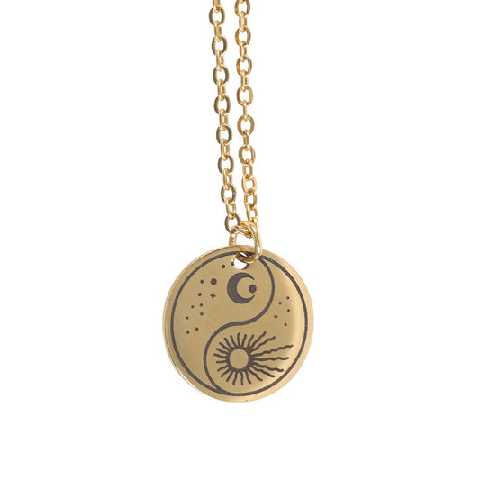 YIN YANG PENDANT NECKLACE