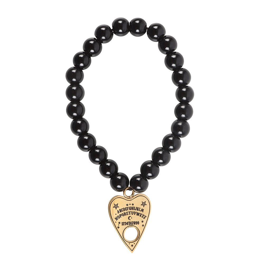 TALKING BOARD PLANCHETTE BEADED CHARM BRACELET