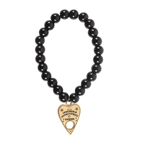 TALKING BOARD PLANCHETTE BEADED CHARM BRACELET