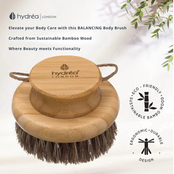 HYDREA LONDON ROUND BAMBOO BODY BRUSH
