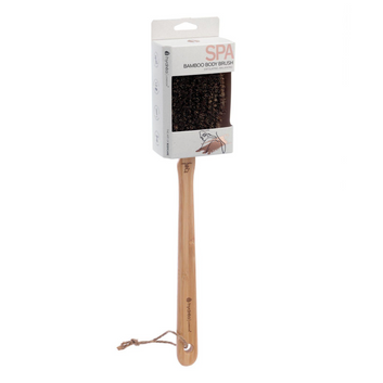 HYDREA LONDON BAMBOO DRY BODY BRUSH WITH DETACHABLE LONG HANDLE – CACTUS + MANE BRISTLE