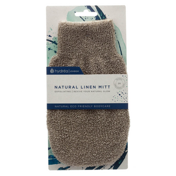 HYDREA LONDON NATURAL LINEN SPA MITT