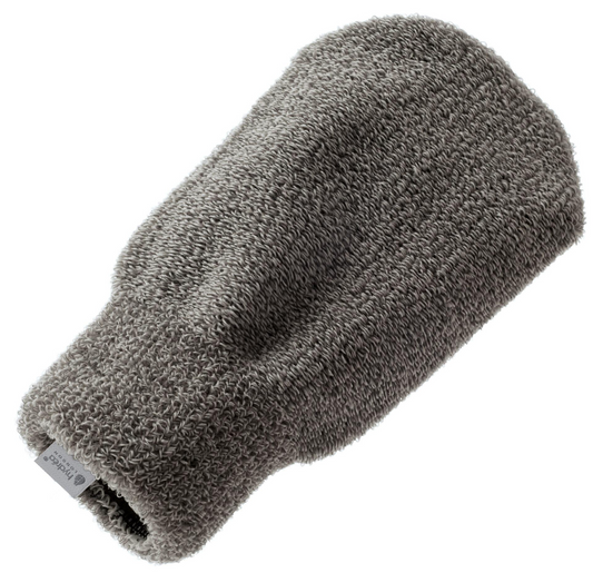 HYDREA LONDON PROFESSIONAL EXFOLIATING SPA MITT GREY