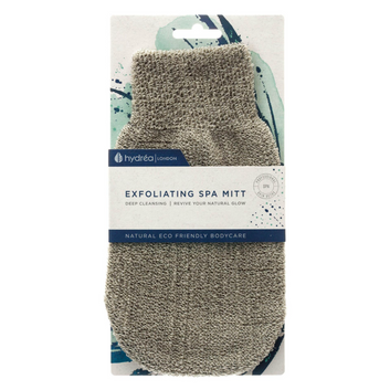 HYDREA LONDON PROFESSIONAL EXFOLIATING SPA MITT GREY