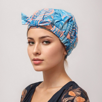 HYDREA LONDON LUXURY SHOWER CAP – PALM BLUSH
