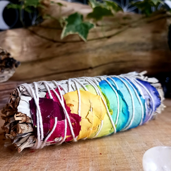 Smudge Stick | 7 Chakras Rose Petals Sage