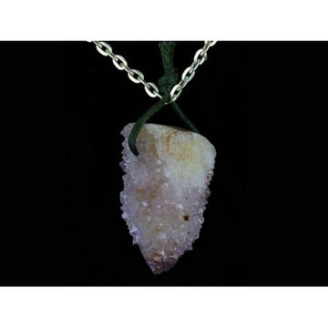 Amethyst Spirit Quartz Point Pendant