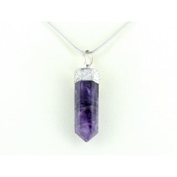 Amethyst Pencil Pendant