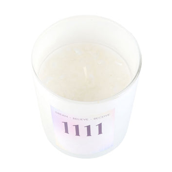 1111 ANGEL NUMBER CRYSTAL CHIP CANDLE