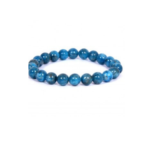 APATITE 8MM GRADE (A) NATURAL ROUND BEADS