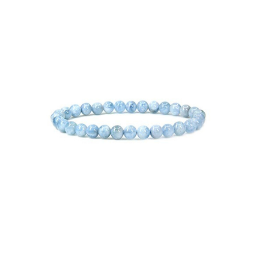 AQUAMARINE 6MM GRADE (A) NATURAL ROUND BEADS