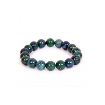 AZURITE 10MM GRADE (A) NATURAL ROUND BEADS