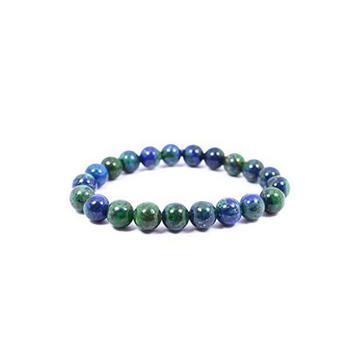 AZURITE 8MM GRADE (A) NATURAL ROUND BEADS