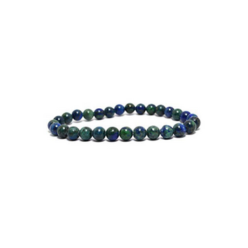 AZURITE 6MM GRADE (A) NATURAL ROUND BEADS