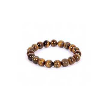 TIGER'S EYE 10MM GRADE (A) NATURAL ROUND BEADS
