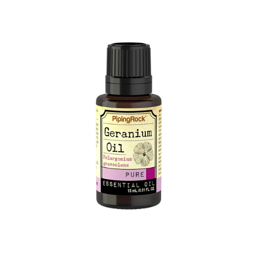 Geranium (Bourbon) Pure Essential Oil (GC/MS Tested), 1/2 fl oz (15 mL) Dropper Bottle