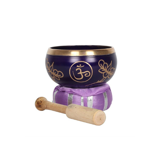 DARK PURPLE CROWN CHAKRA BRASS SINGING BOWL