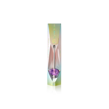 AMETHYST CRYSTAL STRAW - SILVER