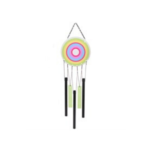 GREEN MULTI CIRCLE WINDCHIME
